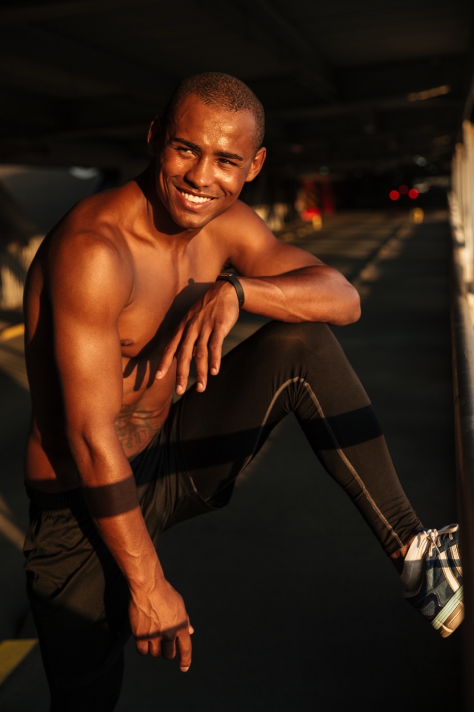 Happy athlete